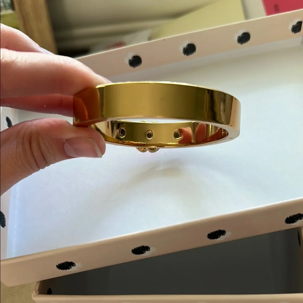 Kate Spade Gold and Pink Gemstone Bracelet - Picture 5 of 11